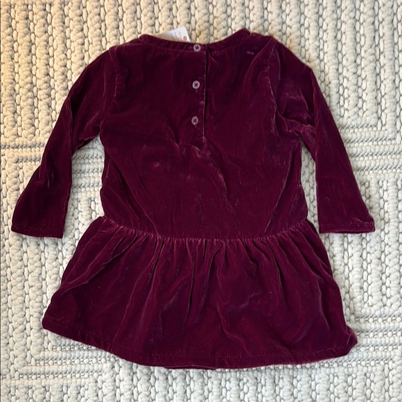Gymboree Velvet Burgundy Kids Dress - Picture 4 of 7